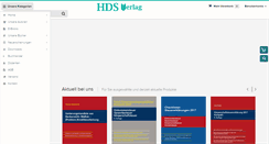 Desktop Screenshot of hds-verlag.de