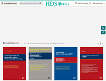 Tablet Screenshot of hds-verlag.de